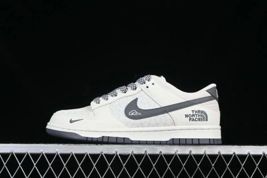 Nike SB Dunk Low The North Face Collaboration Beige Cloud Anniversary High-End Custom Low-Top Casual Skate Shoes - DJ2024-118