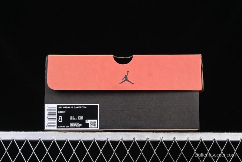 Nike Air Jordan 12 Retro Basketball Shoes with Game Royal Colorway - 130690-014