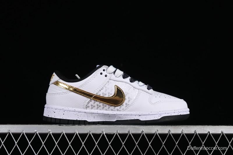 Nike SB Dunk Low Kobe Series - White Gold Anniversary High-End Custom Low-Top Casual Sneakers - FC1688-193