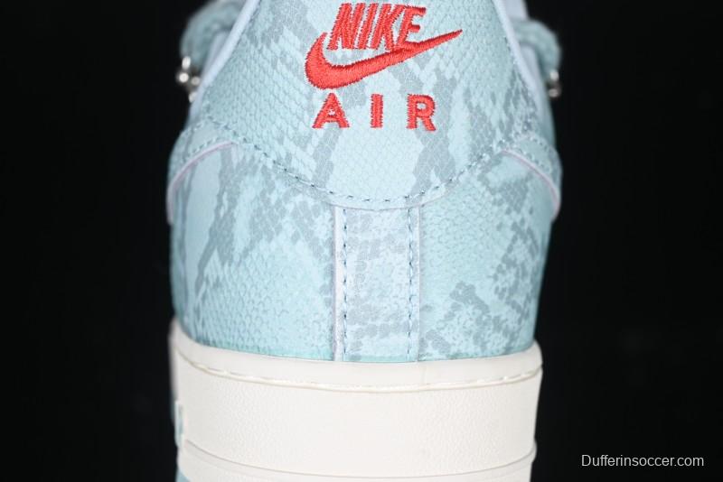 Nike Air Force 1 '07 Low Green Snake Lace-Up Casual Sneakers - KK1988-023