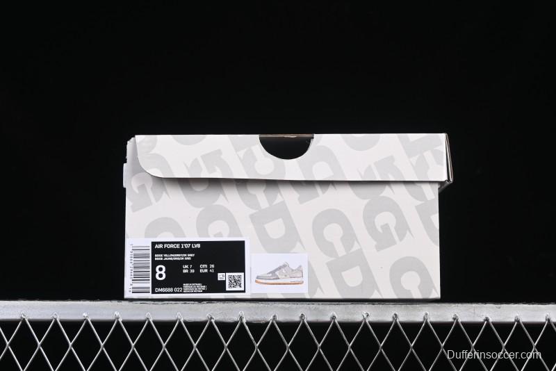 Nike Air Force 1 '07 Low The North Face Collaboration Light Blue Gum Sole Low-Top Casual Sneakers - DM6688-022