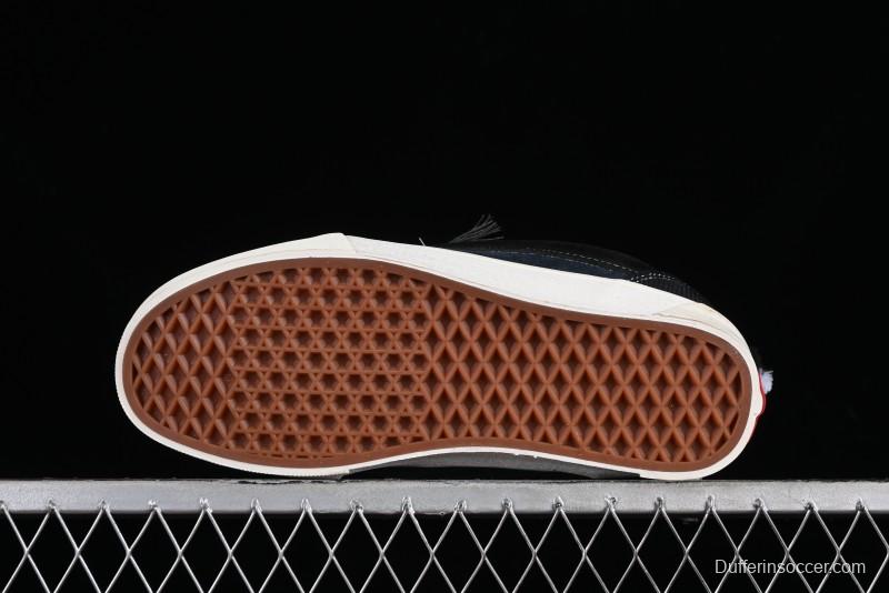 Vans Knu Skool Dragon Whisker Black Blue Slip-Resistant Cushioned Casual Low-Top Sneakers - VN0AUAK335