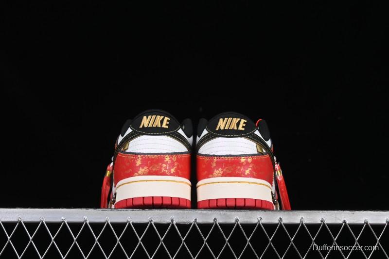 Nike SB Dunk Low Chinese New Year Celebration Red Anniversary High-End Custom Low-Top Casual Skate Shoes - RW1220-005