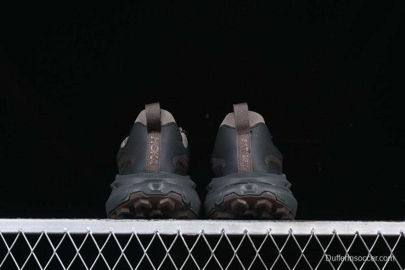 HOKA ONE ONE Satisfy Running Mafate Trail Low-Cut Cushioned Outdoor Hiking Shoes - 1157050 COFF