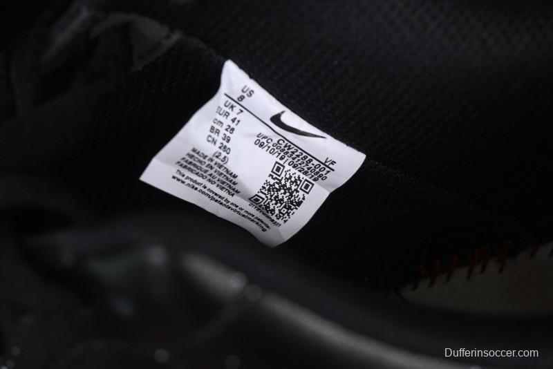 Nike Air Force 1 '07 Low 2D Anime Theme Black White Splatter Casual Sneakers - CK0316-059