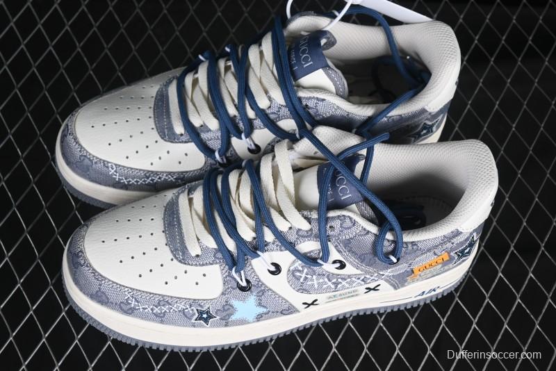 Nike Air Force 1 '07 Low Blue Star Casual Sneakers - BD0077-222