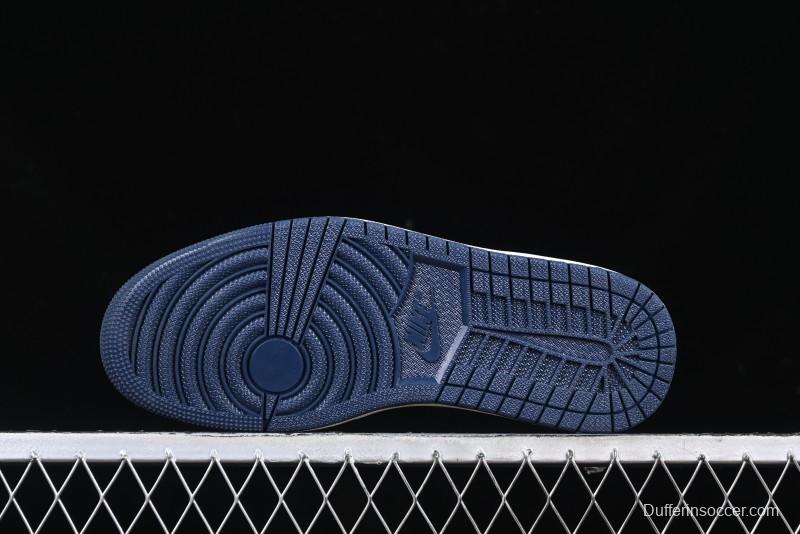 Nike Travis Scott x Fragment Design x Air Jordan 1 Low OG SP AJ1 Moncler Collaboration White Grey Low Top Casual Sneakers - AG3702-806