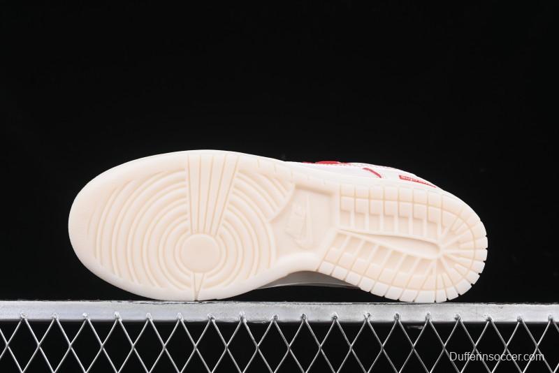 Nike SB Dunk Low Supreme Collaboration Anniversary Custom Low-Top Casual Sneakers - DM6868-033
