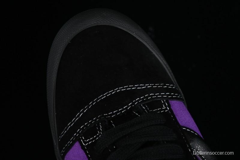 Vans Classics Knu Skool Black Purple Slip-On Shoes - VN0009QCSWE