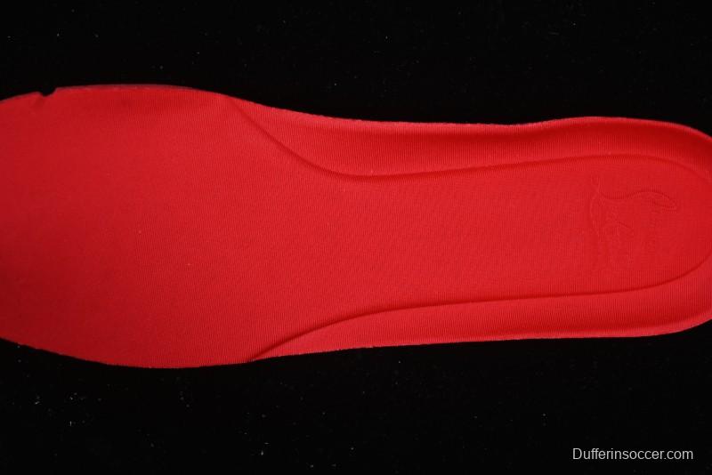 Christian Louboutin Funnyto Flat French Luxury Brand Green Color Block Low Top Sneakers - X.D4