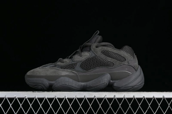 Adidas Yeezy 500 Black Casual Running Shoes - F36640