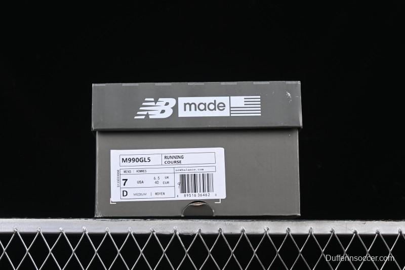 New Balance 990 Series Premium USA-Made Retro Running Shoes - M990GL5