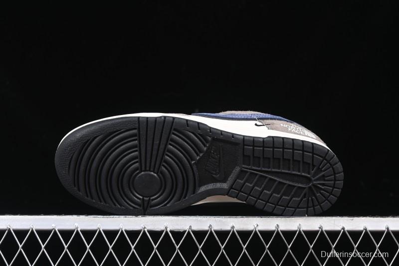 Nike SB Dunk Low The North Face Collaboration - Mysterious Grey Anniversary Edition Customized Low-Top Casual Skate Shoes - XS1086-006