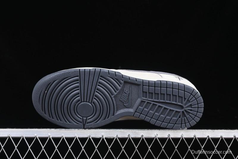 Nike SB Dunk Low Chrome Hearts Collaboration Cross Print Grey Swoosh Anniversary Custom Low-Top Casual Sneakers - DJ2024-064