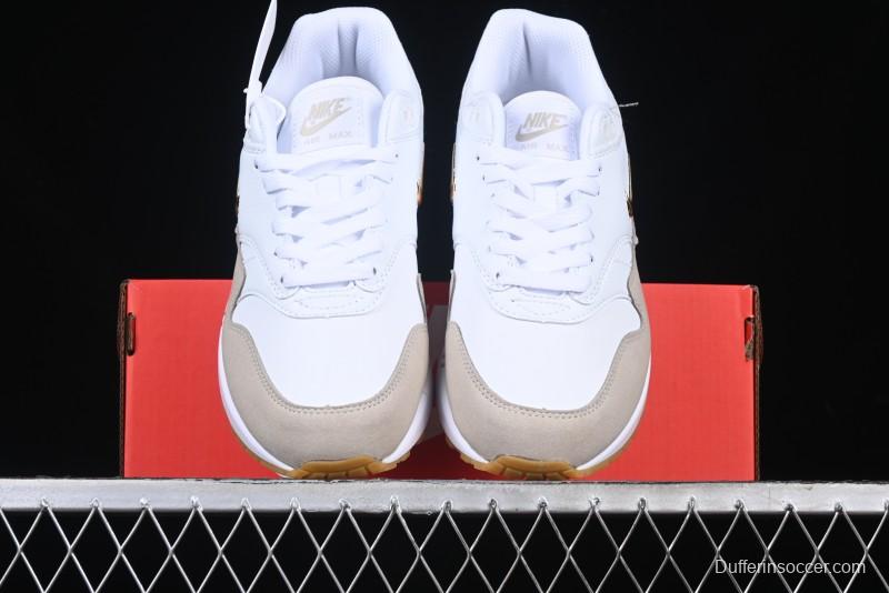 Nike Air Max 1 Retro Running Shoes with Half-Sole Air Cushion - AA0512-100