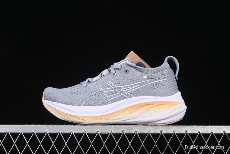 Asics Gel-Nimbus 26 Retro Breathable Casual Shoes Cushioned Men's Durable Running Shoes - 1012B601-020