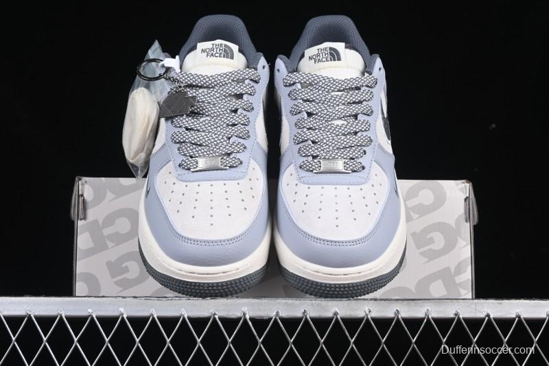 Nike Air Force 1 '07 Low The North Face Collaboration Embroidered Splash Design Casual Sneakers - DM6688-006