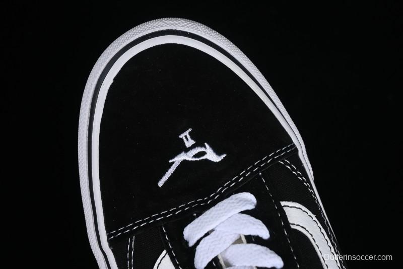 Vans Buzz Old Skool Peace Dove Classic Canvas Patchwork Low-Top Skate Shoes - VN000CR5BPB