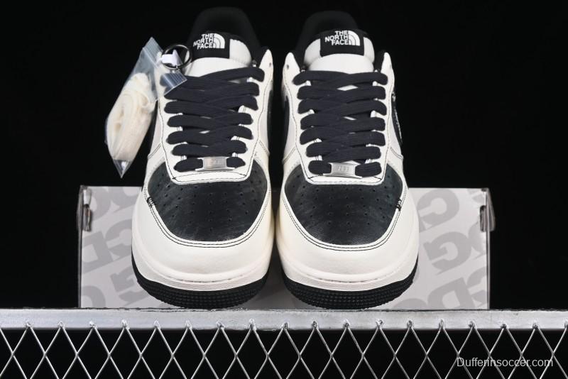 Nike Air Force 1'07 Low The North Face Collaboration Patent Leather Black Stitch Low-Top Casual Sneakers - DM6688-005