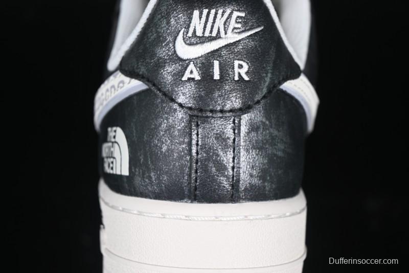 Nike Air Force 1 '07 Low The North Face Collaboration - Leather Graffiti Casual Sneakers - DM6688-008