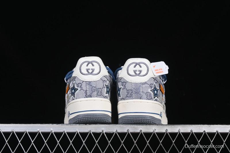 Nike Air Force 1 '07 Low Blue Star Casual Sneakers - BD0077-222