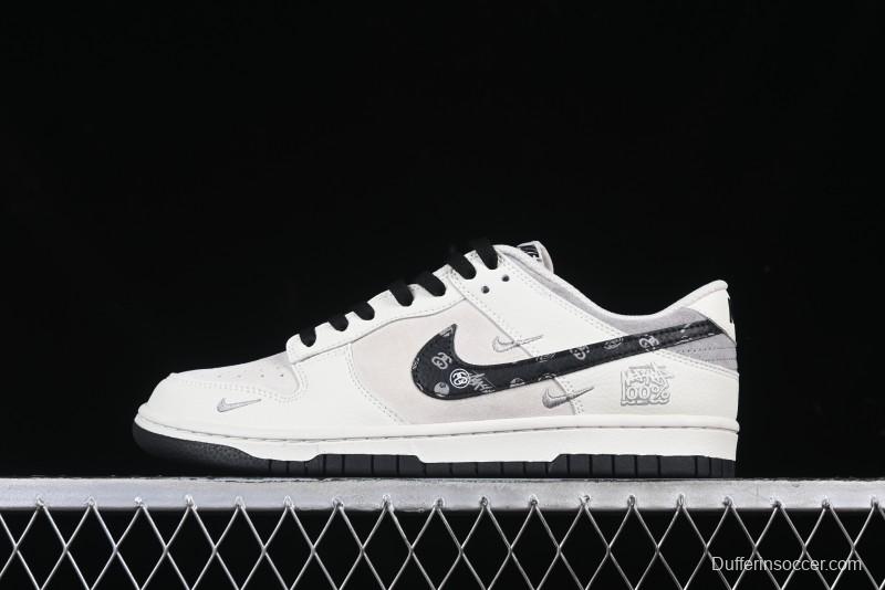 Nike SB Dunk Low Stussy Anniversary Custom Low-Top Casual Skate Shoes - DJ2024-055
