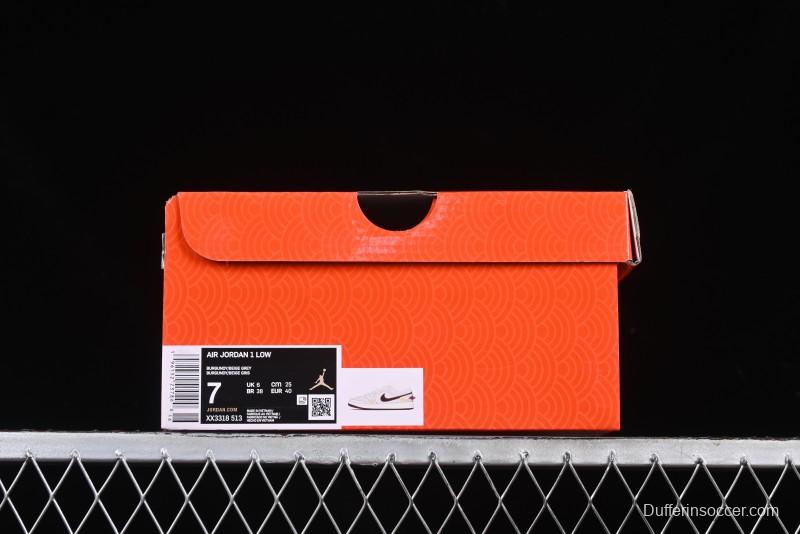 Nike Air Jordan 1 Low Retro Basketball Shoes Snake Year Limited Edition with Red Swoosh - XX3318-513