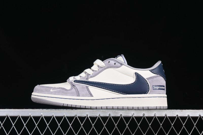 Nike Travis Scott x Fragment Design x Air Jordan 1 Low OG SP AJ1 Supreme Collaboration Sneakers - DM9288-006