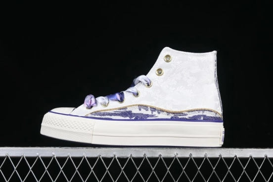 Converse 1970s CNY Year of the Snake Limited Edition High-Top Canvas Sneakers with Thick Sole - A13353C