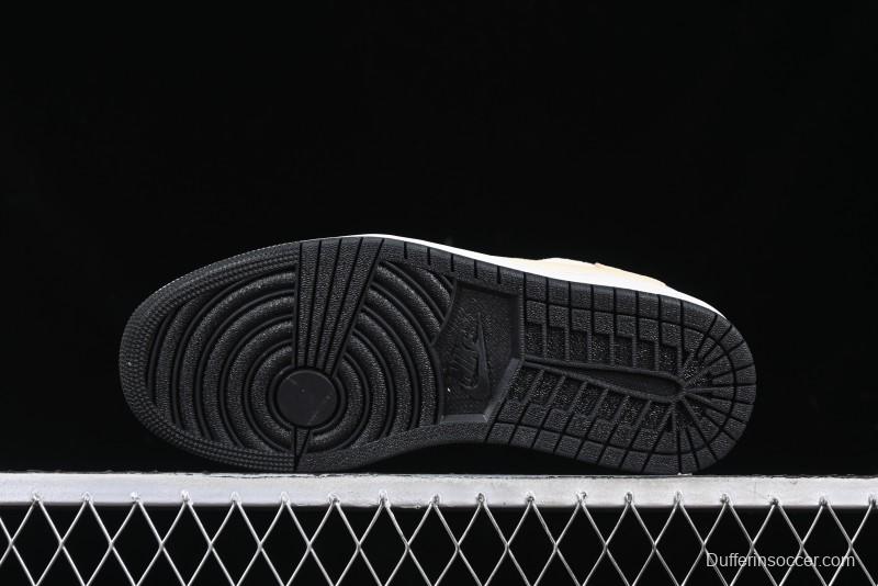 Nike Travis Scott x Air Jordan 1 Low OG AJ1 Reverse Swoosh Collaboration Sneakers - DM7866-812