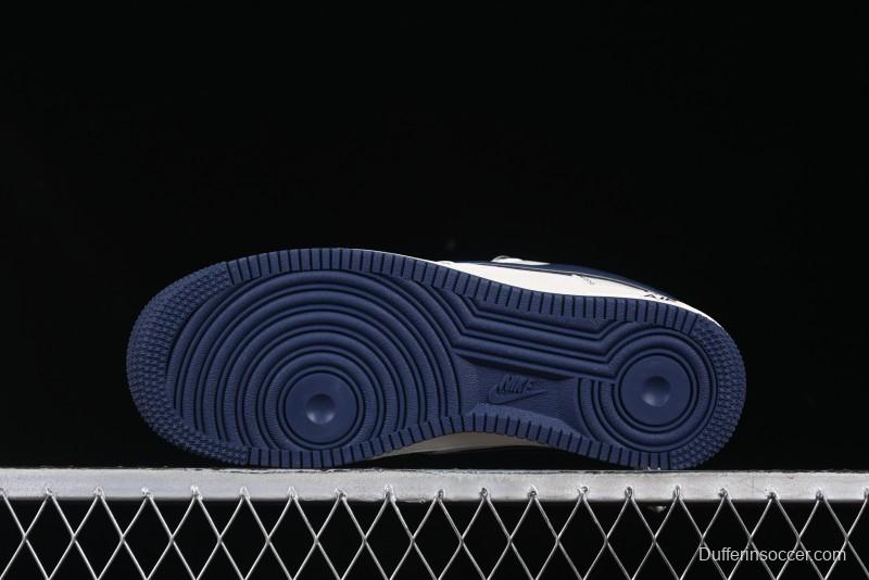 Nike Air Force 1 '07 Low Supreme Collaboration Navy Blue Line Low-Top Casual Sneakers - XZ6188-019