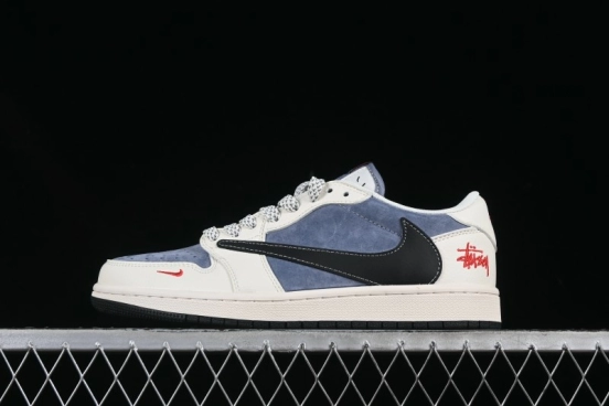 Nike Travis Scott x Fragment Design x Air Jordan 1 Low OG SP Sneakers - XZ6188-578