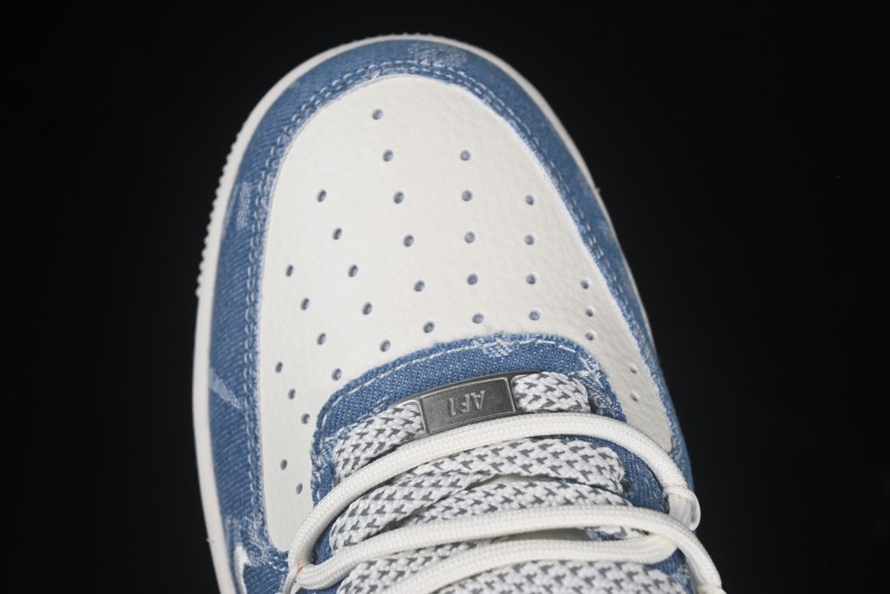 Nike Air Force 1 '07 Low Levi's Denim Patchwork Lace-Up Casual Sneakers - SJ1198-001