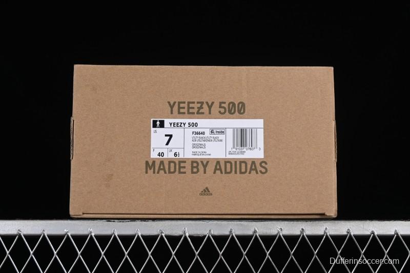 Adidas Yeezy 500 Black Casual Running Shoes - F36640