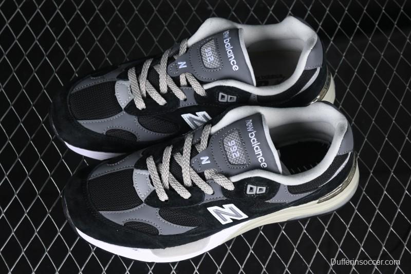 New Balance Made In USA 992 Classic Retro Running Sneakers with Superior Comfort - M992BK