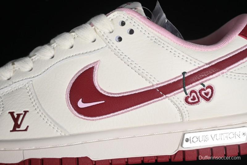 Nike SB Dunk Low Valentine's Day Limited Edition - Cherry Valentine Anniversary High-End Custom Low-Top Casual Sneakers - XX2025-312