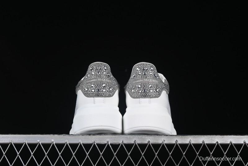 Alexander McQueen Oversized Sneakers with White Rhinestones - D.E5