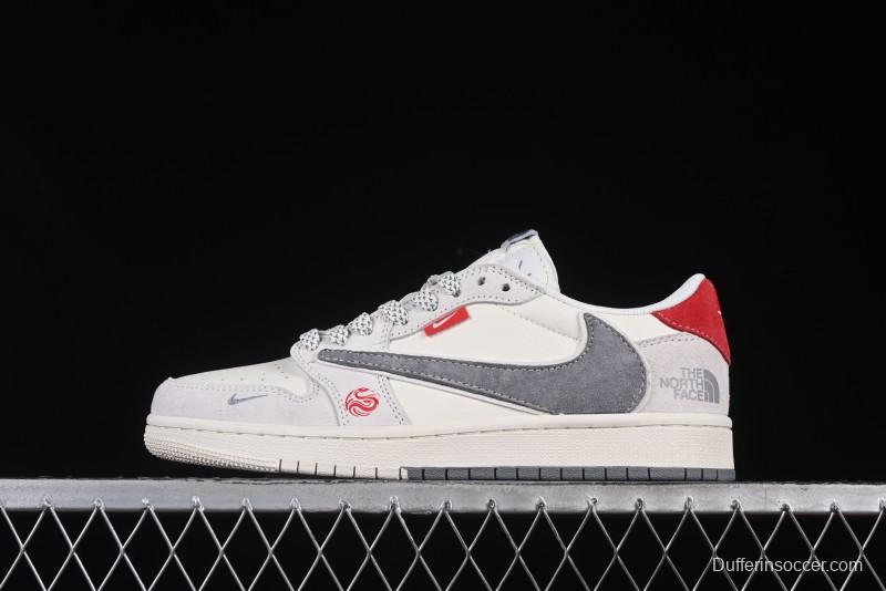 Nike Travis Scott x Fragment Design x Air Jordan 1 Low OG SP AJ1 Low Top Casual Sneakers - SJ2068-145