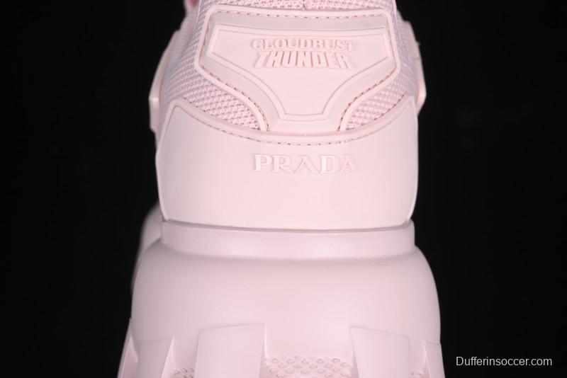 Prada Cloudbust Air Thunder Lifestyle Low-Top Sneakers with Anti-Slip and Wear-Resistant Design - 1E819L