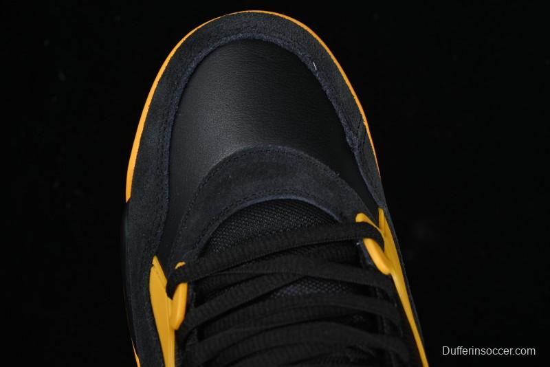 Nike Air Jordan 4 Remastered Retro Sneakers in White Green with Gum Sole - FQ7939-007