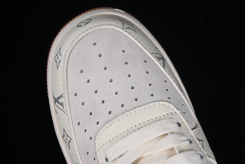 Nike Air Force 1 '07 Low LV Collaboration - Beige Brown Pigskin Casual Shoes CV1724-112