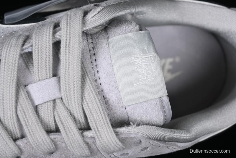 Nike SB Dunk Low Stussy Collaboration - Black Swoosh Anniversary Custom Low-Top Casual Skate Shoes - XX3168-069