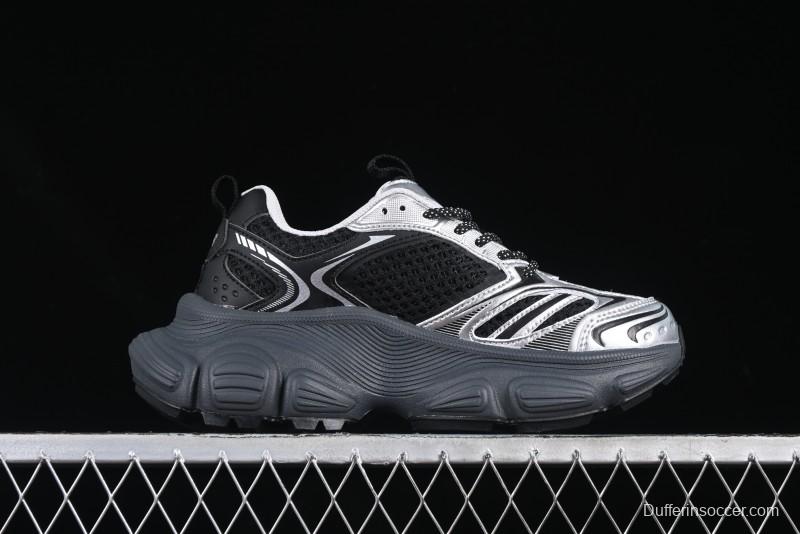 New York Yankees MLB Winner Chunky Height Increasing Thick Sole Running Shoes - 3ASHWD15N50BKS