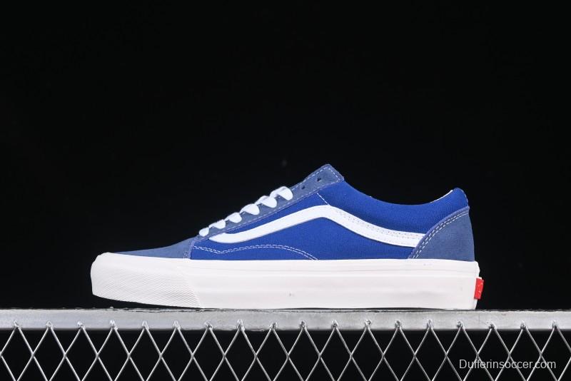 Vans Premium Old Skool 36 Retro Skate Shoes with Full-Grain Leather and Cushioned Insole - VN000CQDDWR