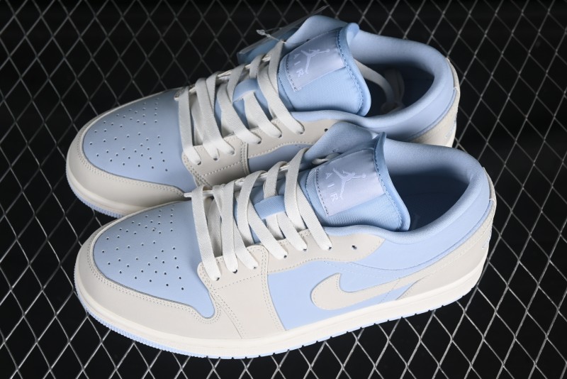 Nike Air Jordan 1 Low "Hydrogen Blue" Casual Sneakers with Retro Design - IB4003-407