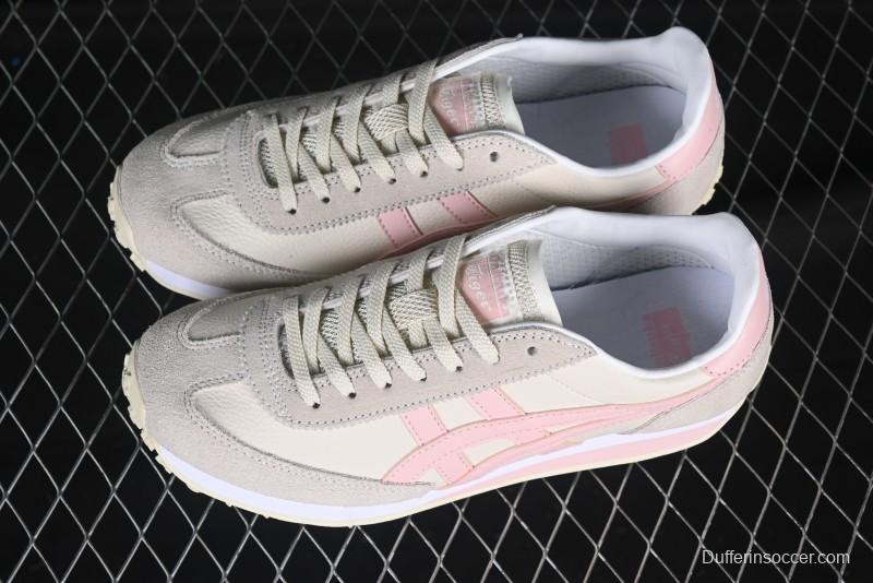 Asics Vintage-Style Sneakers - Soft Pink & Neutral Beige