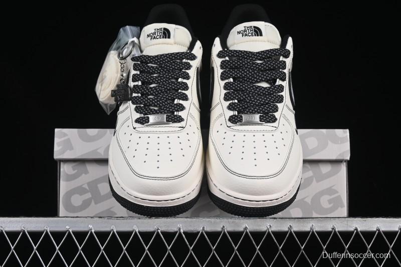 Nike Air Force 1 '07 Low The North Face x Comme des Garçons Black White Line Casual Sneakers - HH7518-050