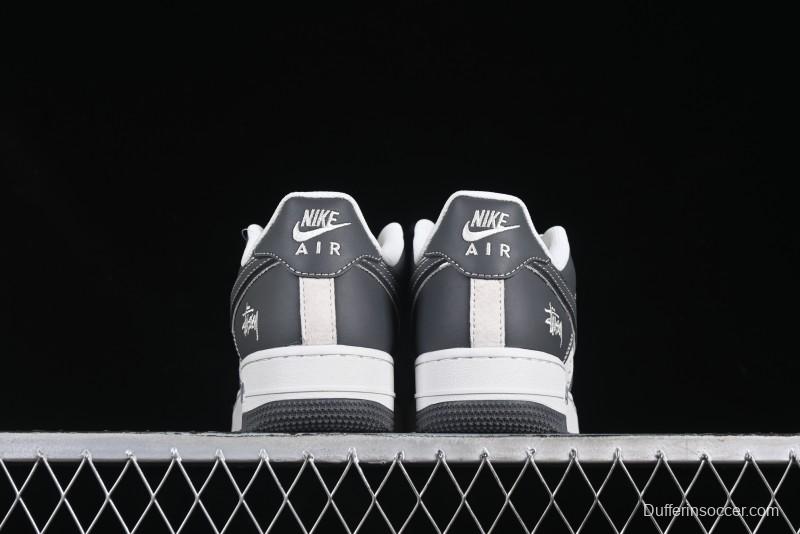 Nike Air Force 1'07 Low Stussy Collaboration Star Dust Grey Low-Top Casual Sneakers - XZ6188-229