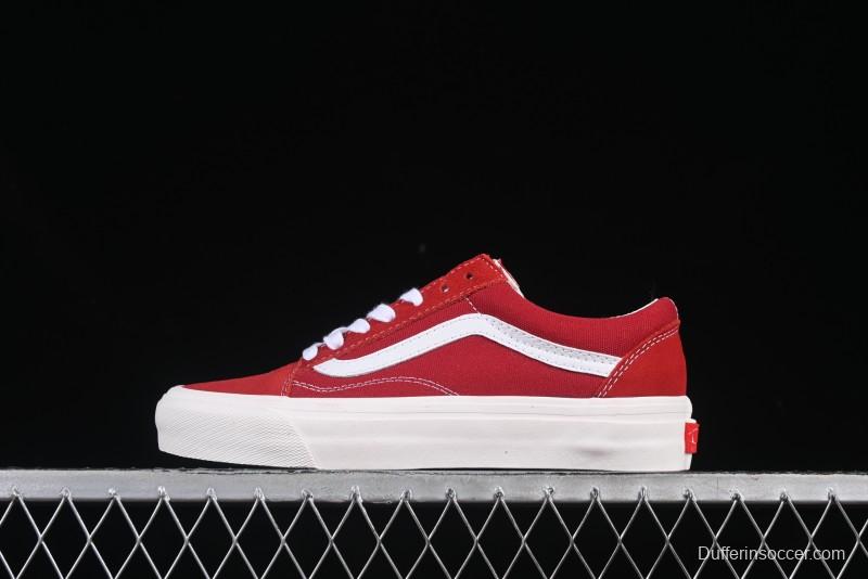 Vans Premium Old Skool 36 Retro Skate Shoes with Full-Grain Leather and Cushioned Insole - VN000D569IJ
