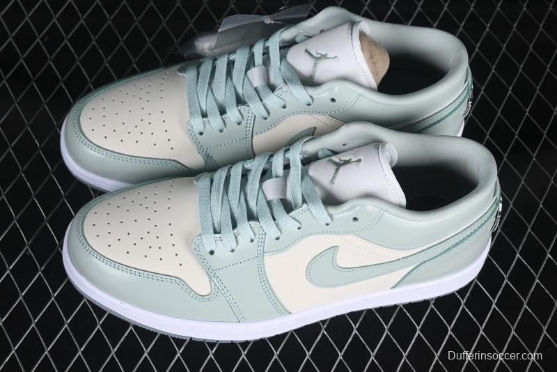 Nike Air Jordan 1 Low AJ1 Amber Green Low-Top Casual Sneakers - HF4078-100